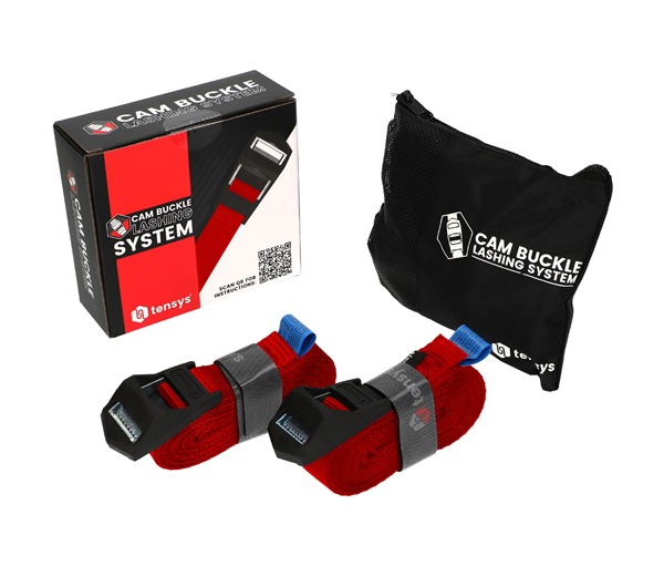 2 Pack of 4.0m Heavy-Duty Cam Buckle Straps