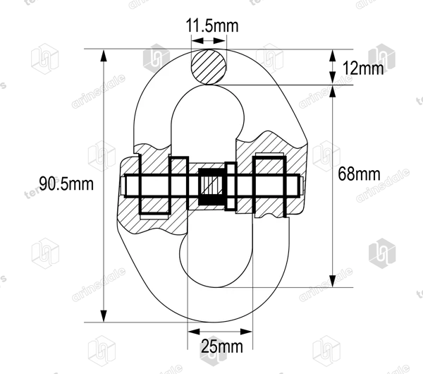 Xona · 10mm · Grade 8 · Component Connector · 3.15 Tonne WLL