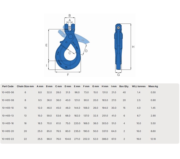 Hack10 Clevis Self Locking Hook