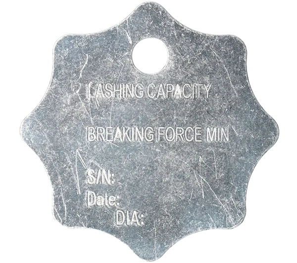 Tensys | LCTAGAL | Aluminium ID Tag for Lashing Chains