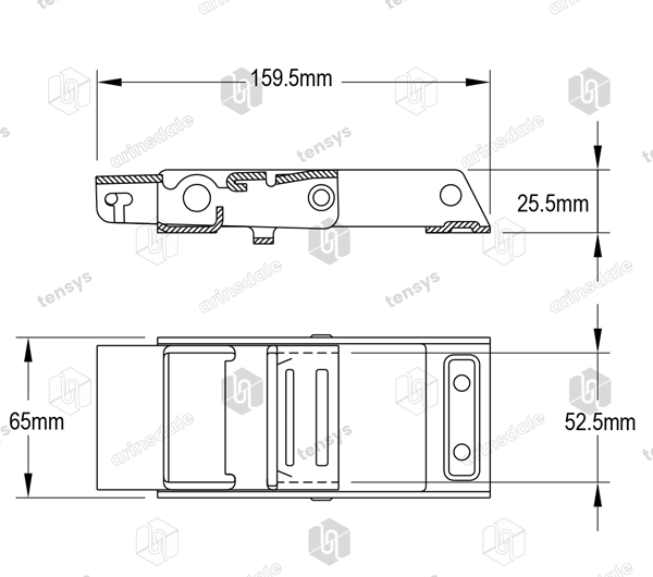 Lawrence David Stainless Steel Pressed Body with Anti-Slip feature Buckle