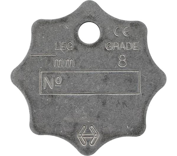 Hackett | Chain Sling ID Tags | Grade 8