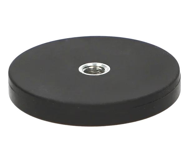 Rubber Coated Magnet with Internal Thread - 43mm