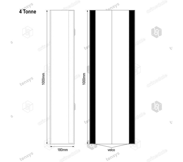 Wear Sleeve to Suit Flat Web Sling 4 Tonne x 1 Metre