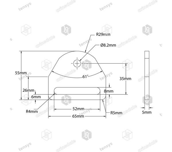 Tensys® · 50mm · 1000daN · Attachment Point
