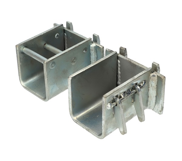 Tensys® · Load Bar Cups to suit 60mm x 40mm x 100mm E Track - Clip and Bar Side