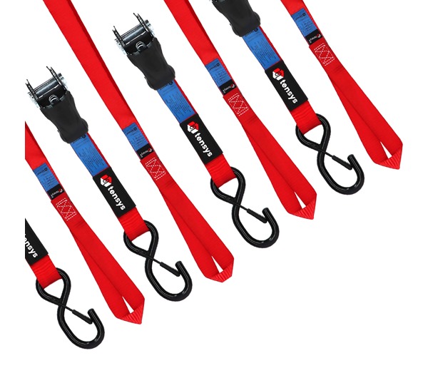 4 Pack Tie Down Straps (25mm x 5m)