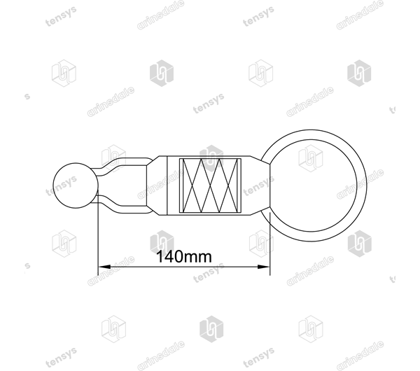 75mm O Ring · Curtainside Extension Strap · Waisted Ring & White Roller