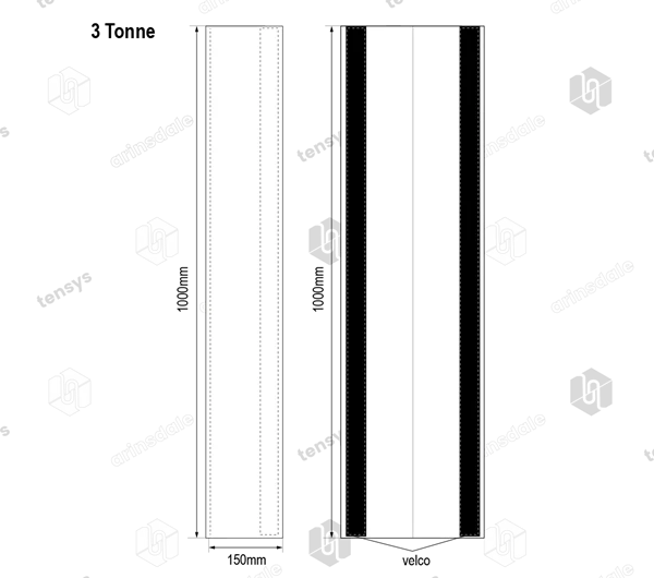 Wear Sleeve to Suit Flat Web Sling 3 Tonne x 1 Metre