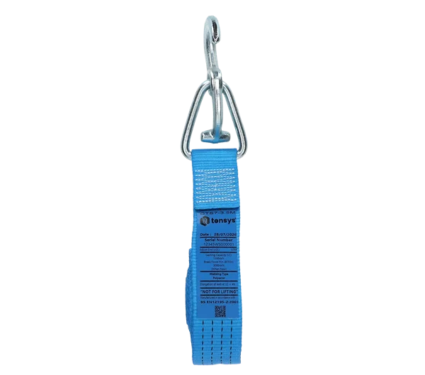 Blue · 50mm · 3.5 metre Strap · Swivel T Hook