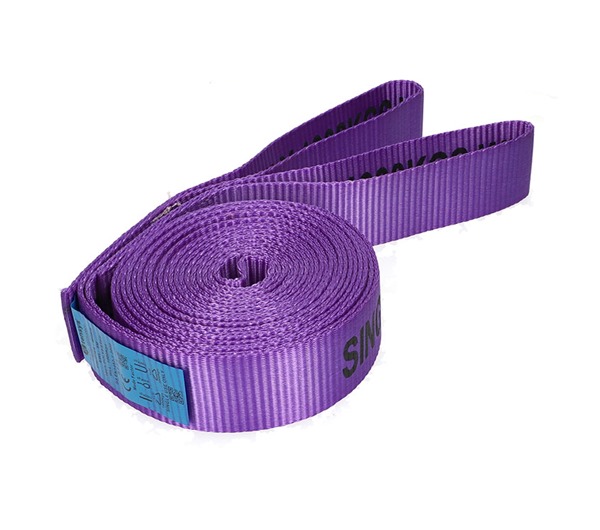 1 tonne WLL x 60mm wide simplex (Single thickness) flat web sling 8m EWL with 250mm flat loops each end (not reinforced)