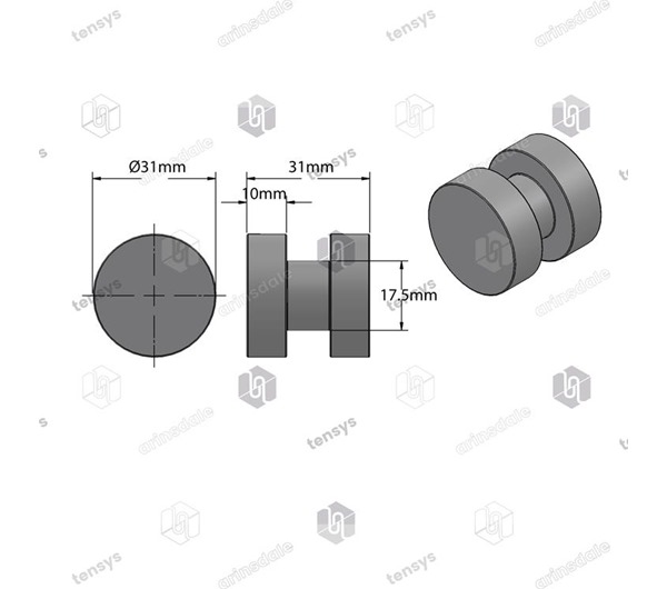 Bobbin Roller Only · Natural