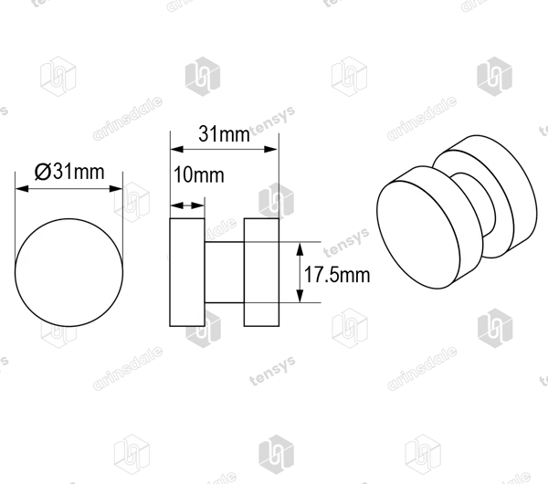 Bobbin Roller Only · Natural