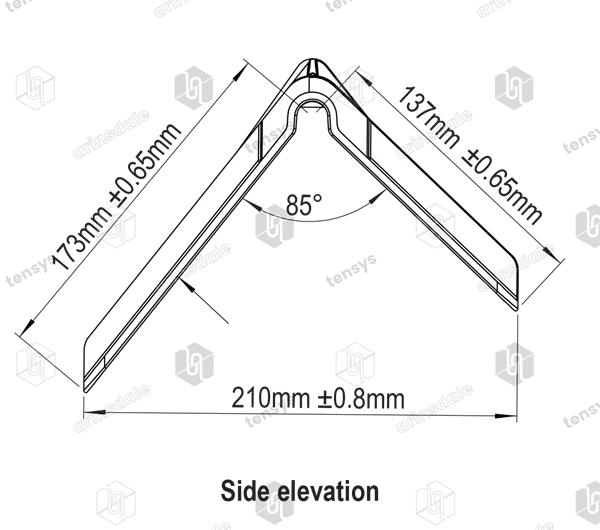 50mm · HD - Plastic Corner Protector · Black