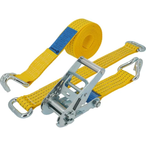 Image depicting Tensys® · 50mm · 4000daN · NH · Car Transporter Strap - Steel Eye · Claw Hooks
