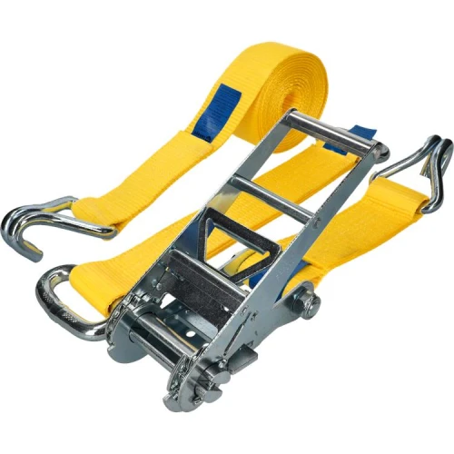 Image depicting Tensys® · 75mm · 5000daN · NH · Car Transporter Strap - Steel Eye · Claw Hooks