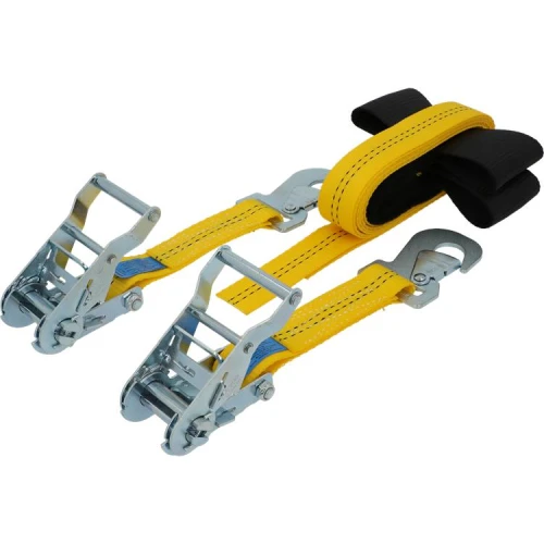 Image depicting TensysÂ® Â· 35mm Â· 2000daN Â· Motorcycle Recovery Strap Â· Flat Snap Hooks